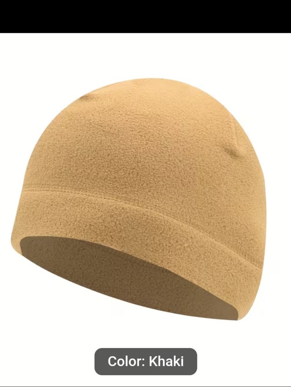 Classic Men's Fleece Beanie - Tan